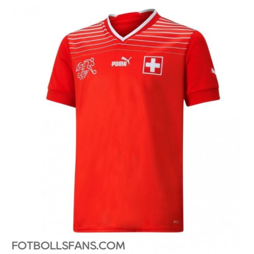 Schweiz Xherdan Shaqiri #23 Replika Hemmatröja VM 2022 Kortärmad